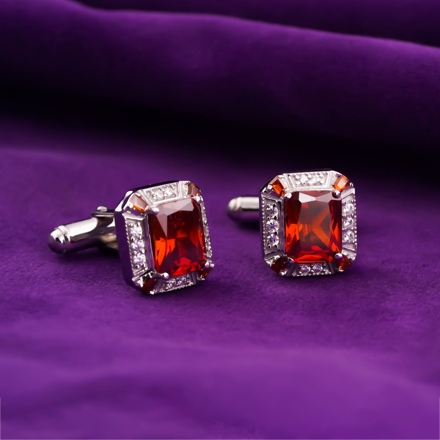 Silver Octagon Luxury Cufflink For Him