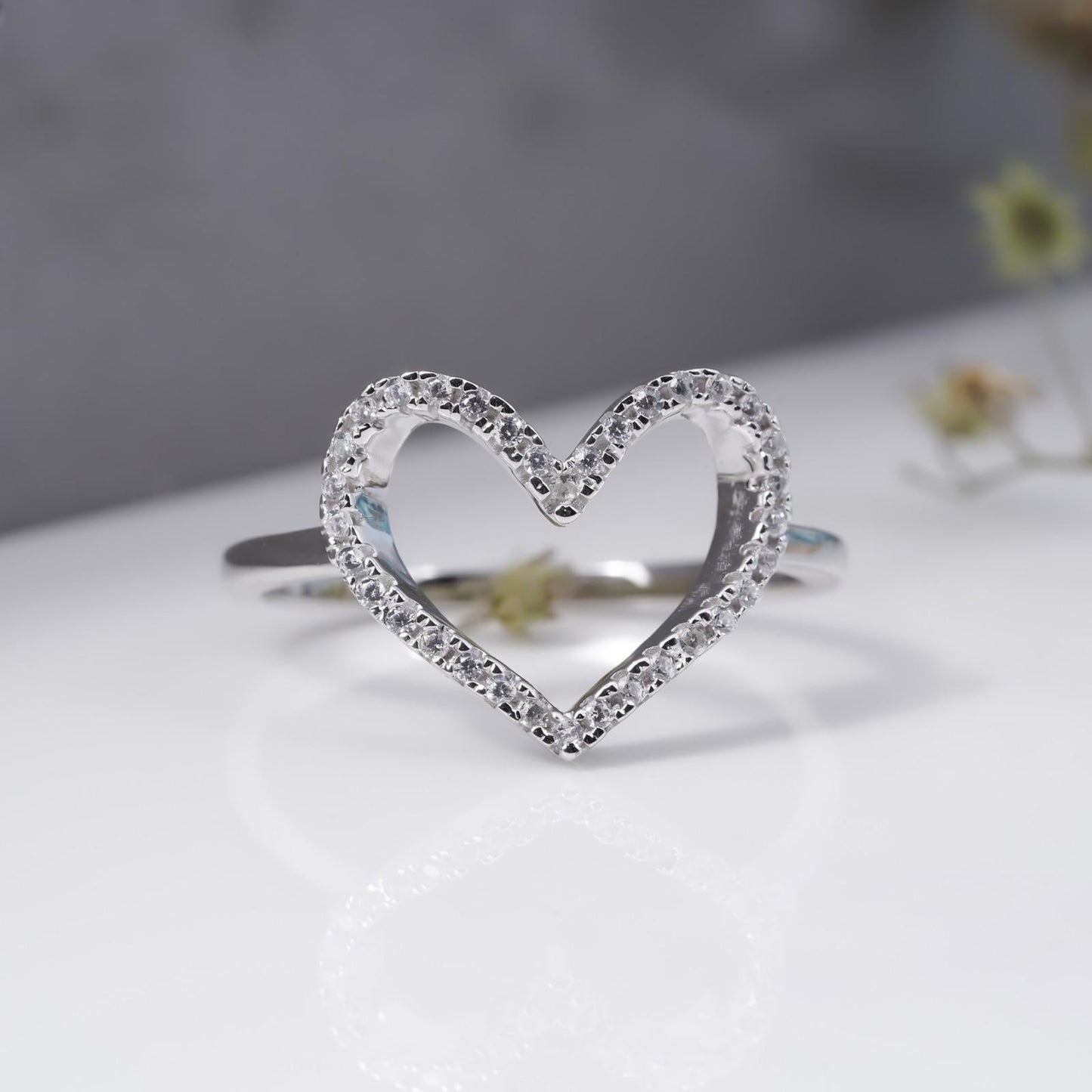 Moissanite Ring For Women, Enagament Ring, Real Moissanite Ring, Moissanite Silver Ring