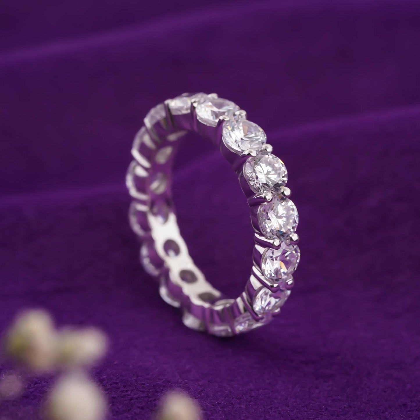 Moissanite Ring For Women, Enagament Ring, Real Moissanite Ring, Moissanite Silver Ring