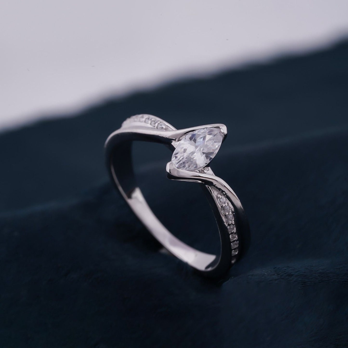 Moissanite Ring For Women, Enagament Ring, Real Moissanite Ring, Moissanite Silver Ring