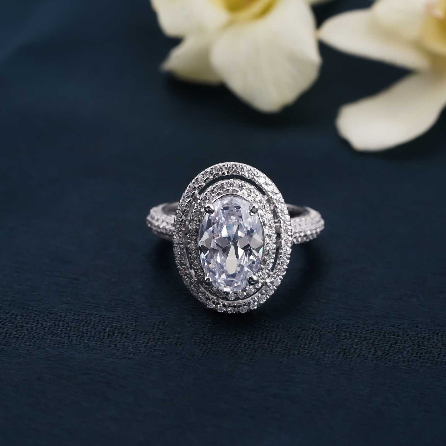 Moissanite Ring For Women, Enagament Ring, Real Moissanite Ring, Moissanite Silver Ring