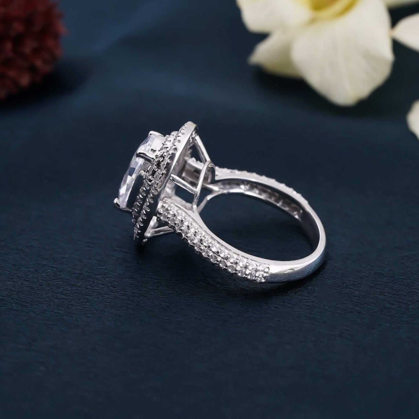Moissanite Ring For Women, Enagament Ring, Real Moissanite Ring, Moissanite Silver Ring