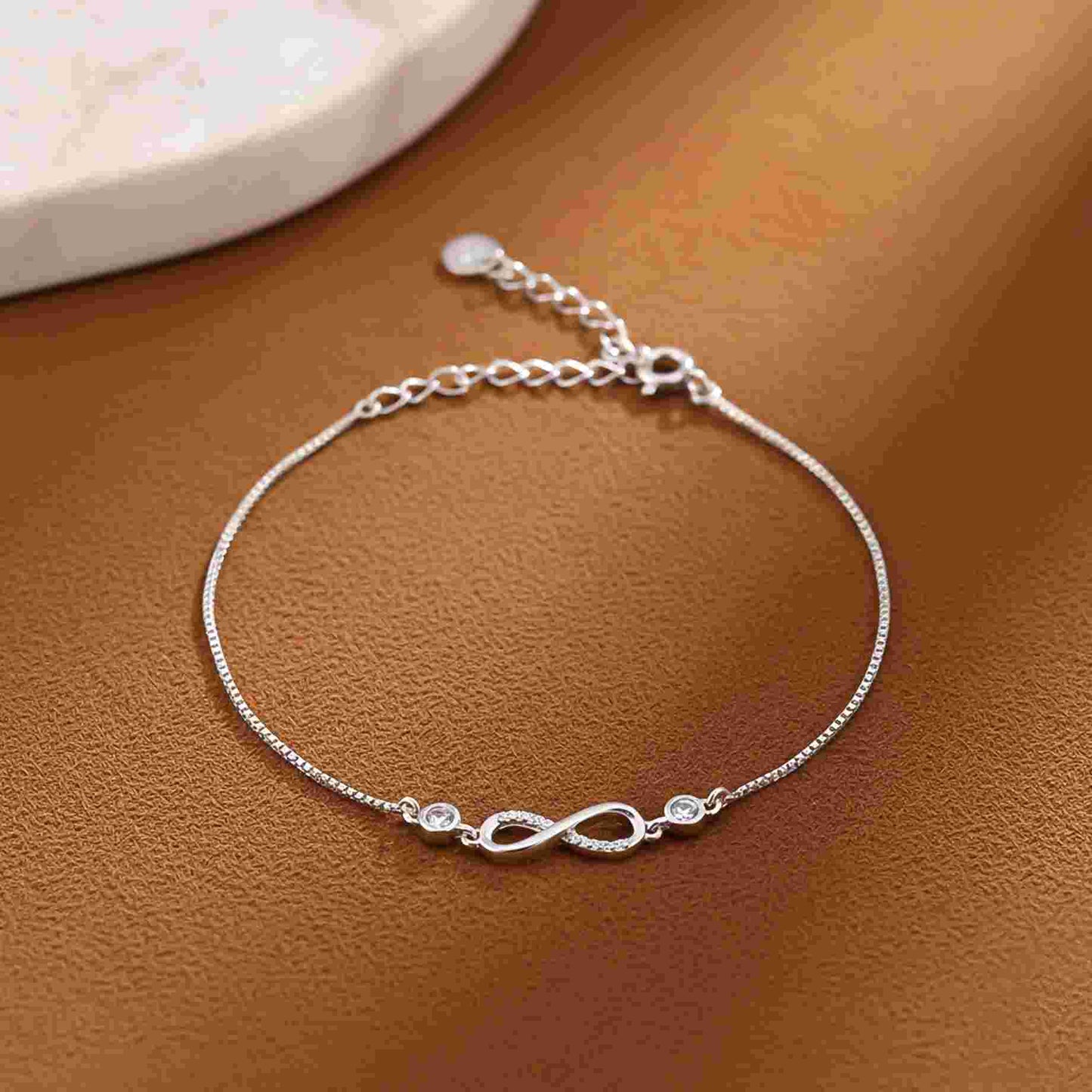 Silver Infinity Love Minimalist Bracelet