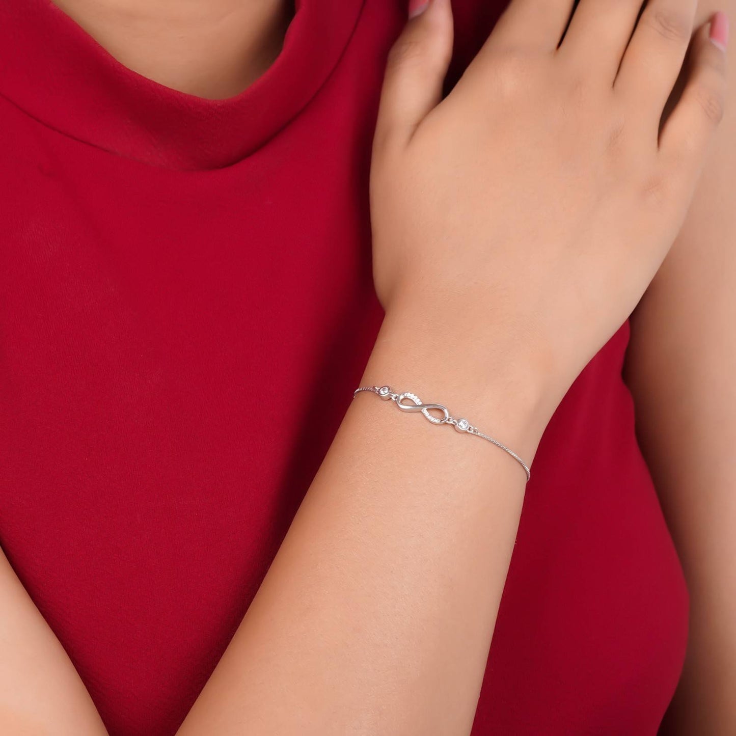 Silver Infinity Love Minimalist Bracelet