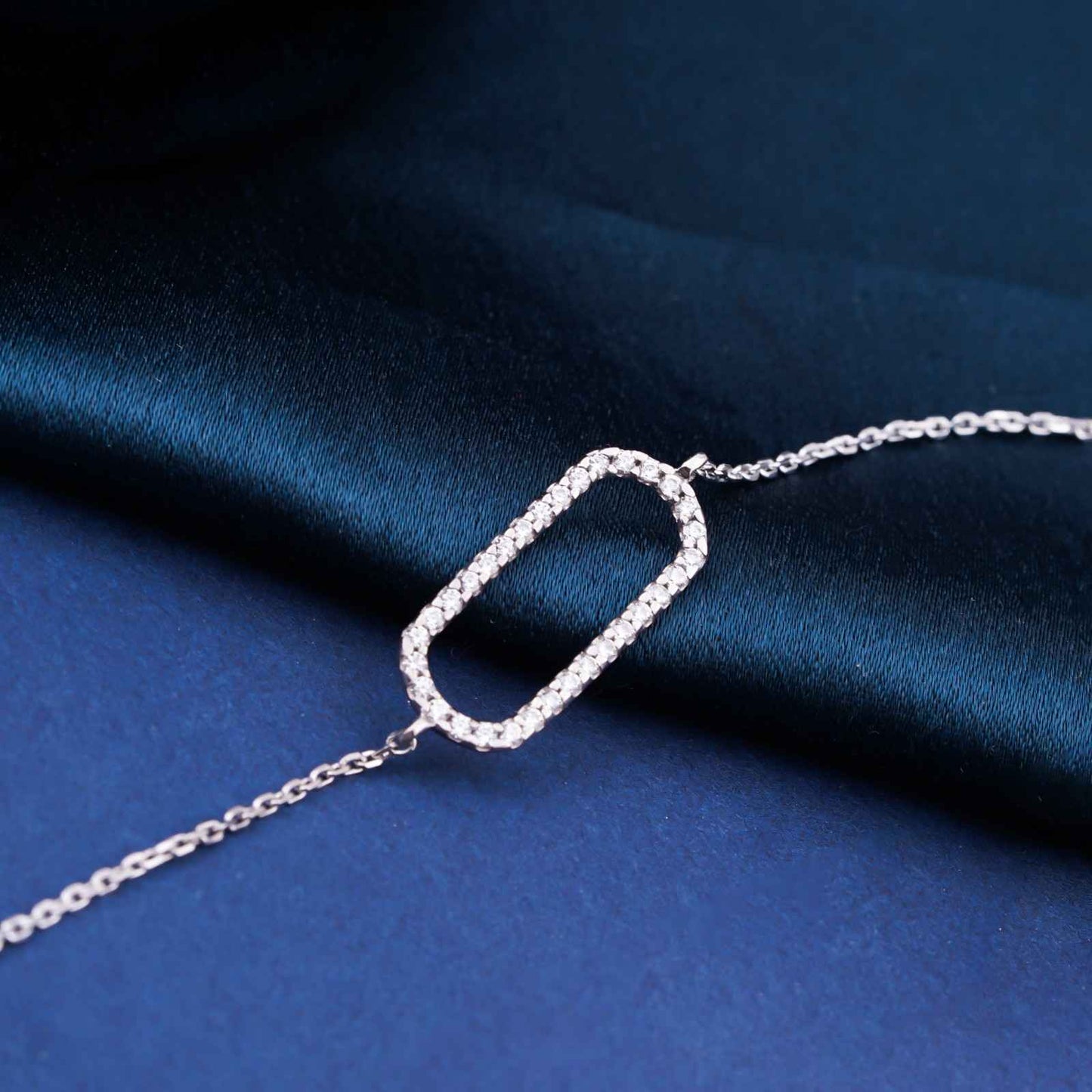 Silver Paperclip Bracelet For Her