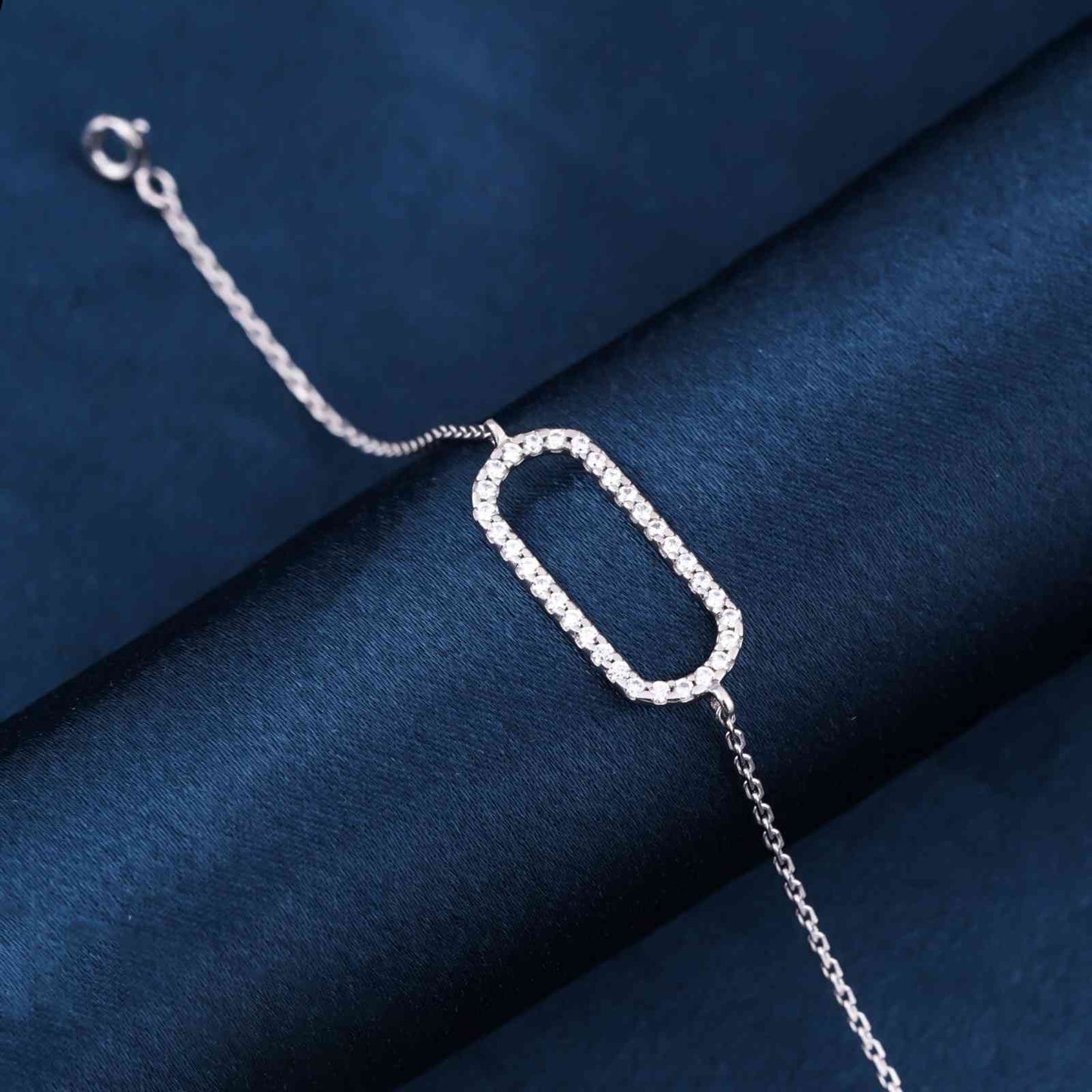 Silver Paperclip Bracelet For Her