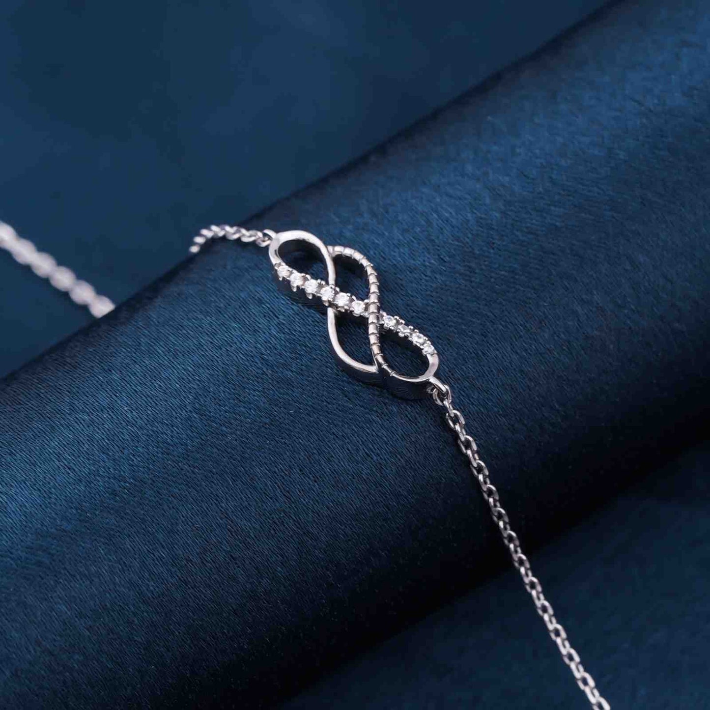 Silver Twin Infinity Love Bracelet