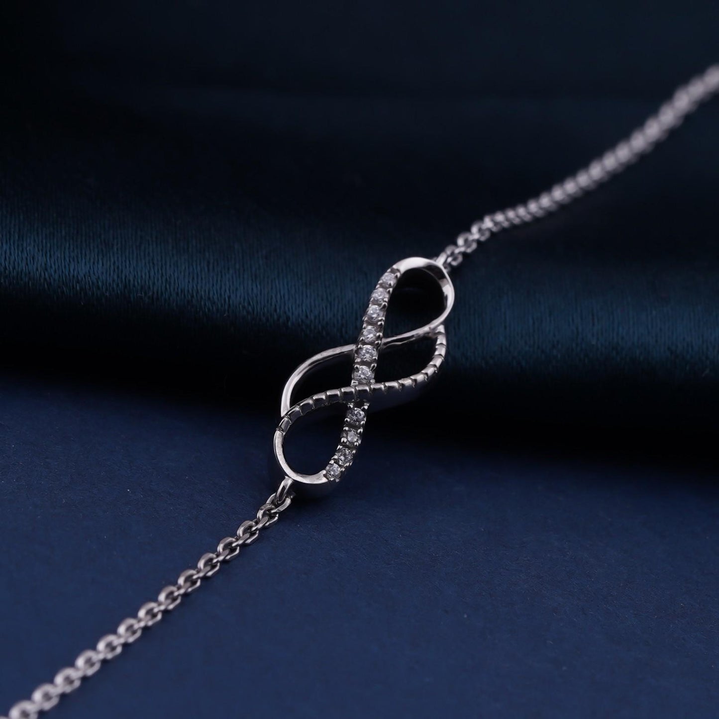 Silver Twin Infinity Love Bracelet
