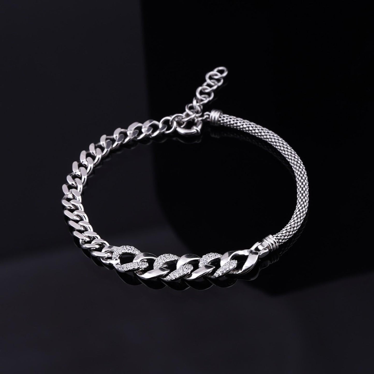 Silver Triple Layered Bracelet