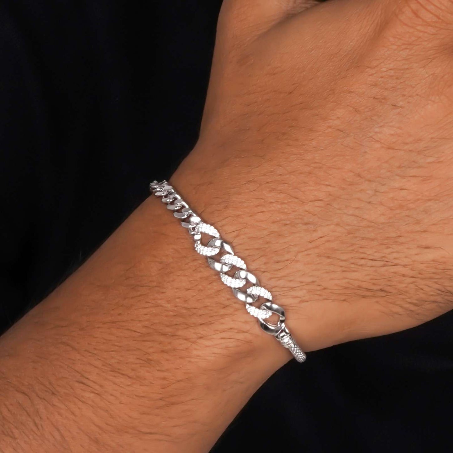 Silver Triple Layered Bracelet