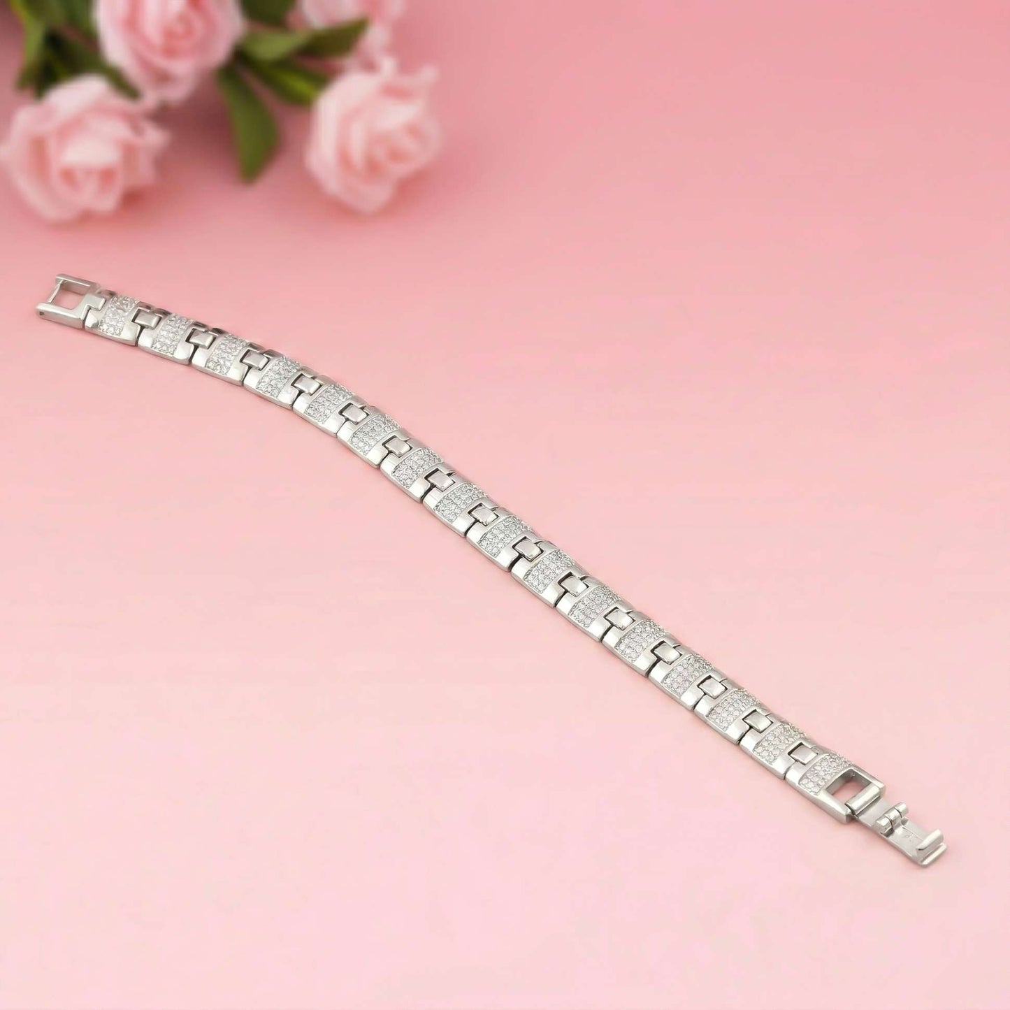 Silver Classic Bracelet For Him