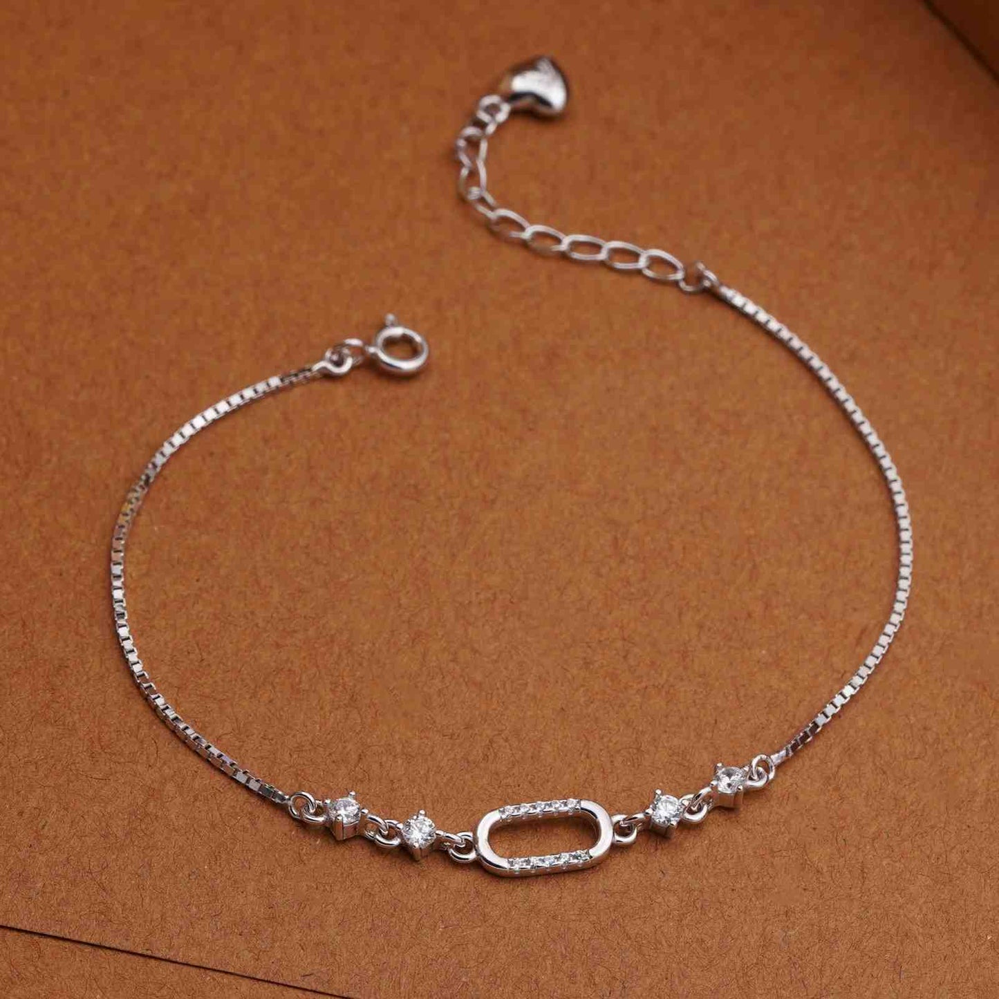 Silver Linked Charm Bracelet
