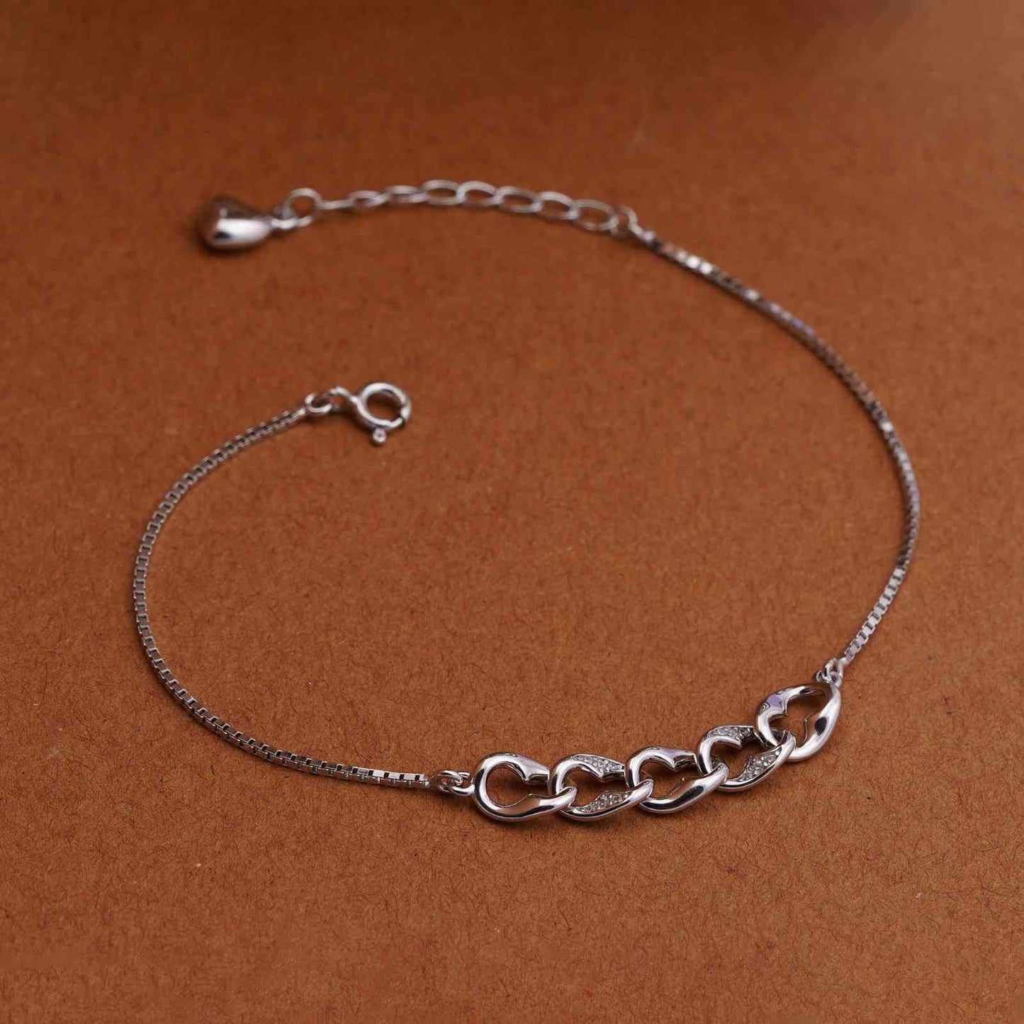 Silver Forever Linked Bracelet For Her