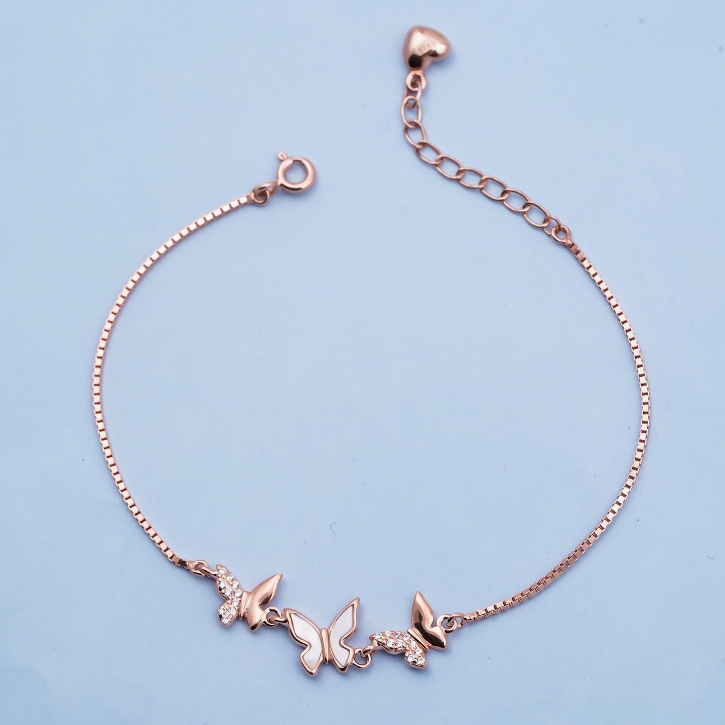 Rose Gold Butterfly Bracelet