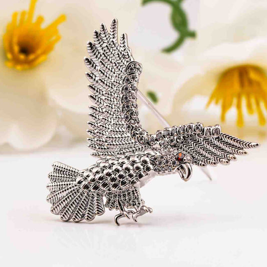925 Sterling Silver Eagle Brooch Pin