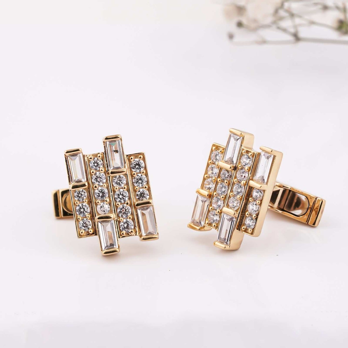 Silver Champion Cufflinks With 14K Gold Plated