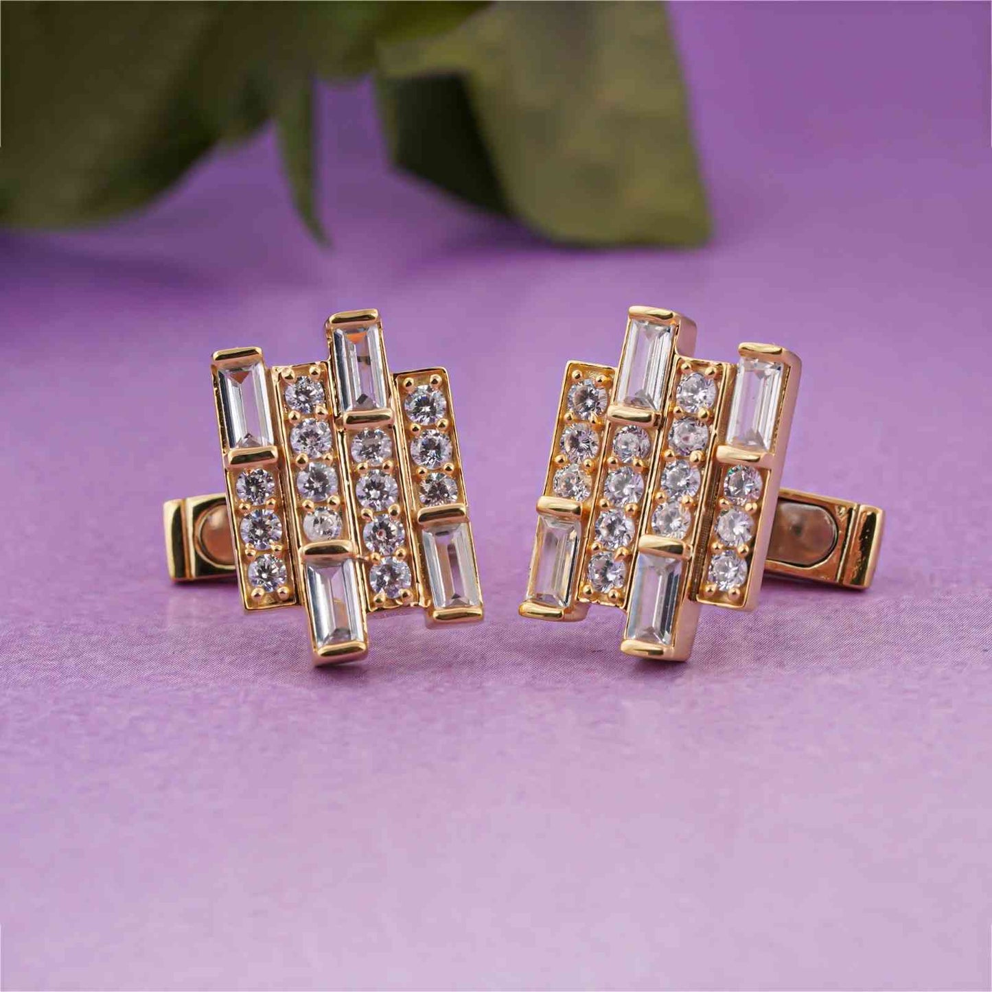 Silver Champion Cufflinks With 14K Gold Plated