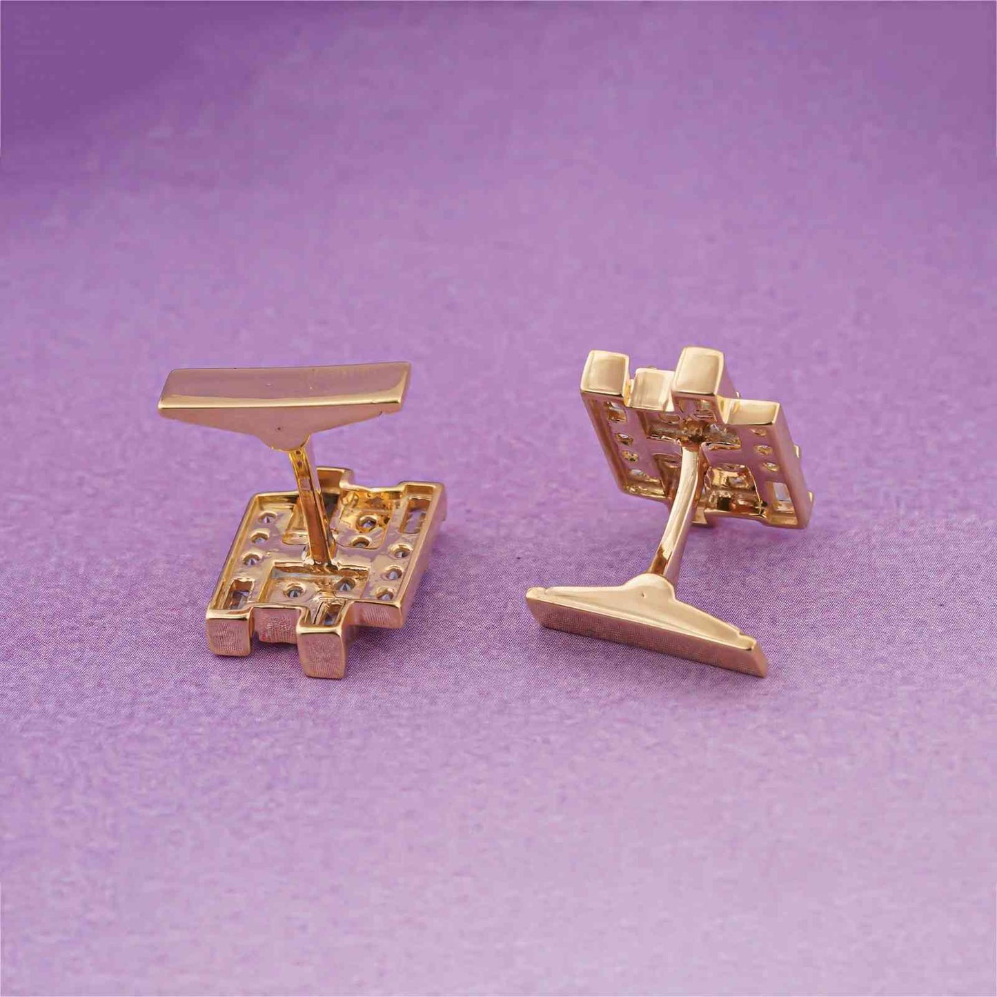 Silver Champion Cufflinks With 14K Gold Plated