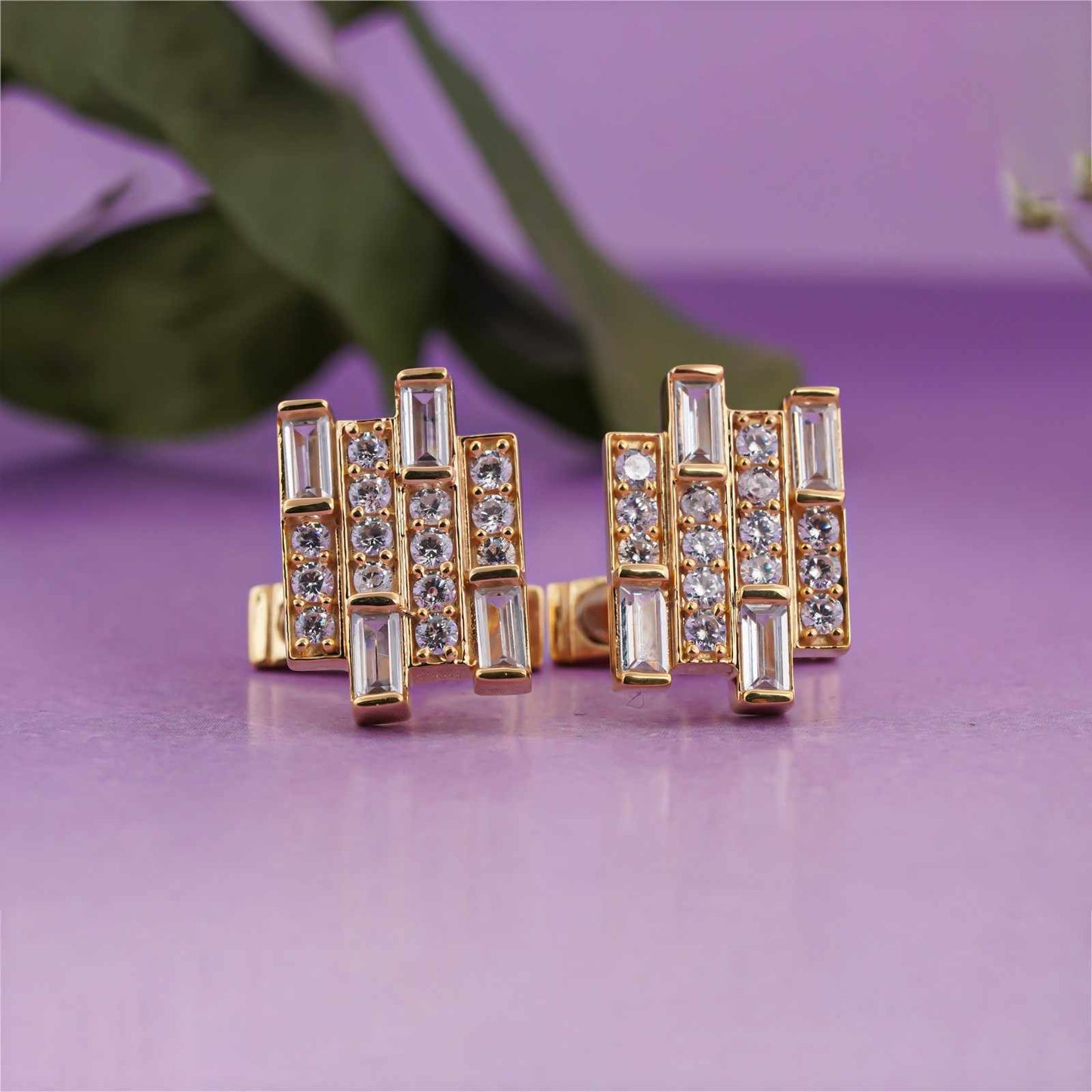 Silver Champion Cufflinks With 14K Gold Plated