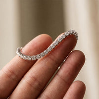 1.95 Ct Round Cut Lab Grown Diamond Classic Line Tennis Bracelet for Women White