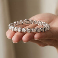 6.80 Ct Cushion Cut Lab Grown Diamond Tennis Bracelet for Women White