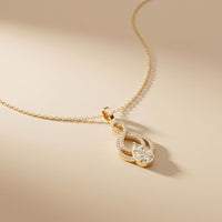 1.10CTW Pear Cut Lab Grown Diamond Infinity Drop Pendant Necklace Gold