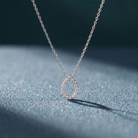 1.05 Ct Round Cut Lab Grown Diamond Pear Shape Pendant for Women White
