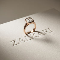 Golden Hour 2 CTW Radiant Cut Lab Grown Diamond Ring Rose Gold