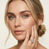 Golden Hour 2 CTW Radiant Cut Lab Grown Diamond Ring Rose Gold