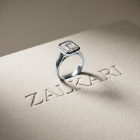 Golden Hour 2 CTW Radiant Cut Lab Grown Diamond Ring White