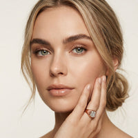 2 CTW Asscher Cut Lab Grown Diamond Legacy of Love Ring Rose Gold