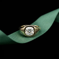 2 CTW Written in the Stars Cushion Cut Lab Grown Diamond Ring Gold