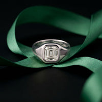 2 CTW Written in the Stars Cushion Cut Lab Grown Diamond Ring White