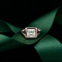 2 CTW A Love Meant to Shine Princess Cut Lab Grown Diamond Ring White