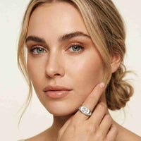 2 CTW Fearlessly Radiant Cut Lab Grown Diamond Forefinger Ring White