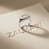 2 CTW Fearlessly Radiant Cut Lab Grown Diamond Forefinger Ring White