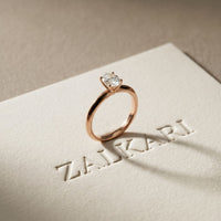 Forever Begins Here 1 CT Oval Cut Lab Grown Diamond Ring Rose Gold