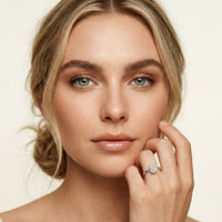 1 CT Pear Cut Evermere Lab Grown Diamond Ring White