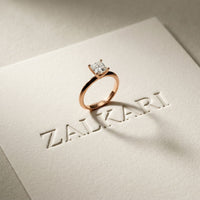 The Arden 1 CT Princcess Cut Lab Grown Diamond Ring Rose Gold