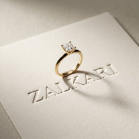 The Arden 1 CT Princcess Cut Lab Grown Diamond Ring Gold