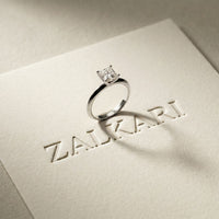 The Arden 1 CT Princcess Cut Lab Grown Diamond Ring White