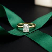 The Elara 1 CT Radiant Cut Lab Grown Diamond Ring Gold