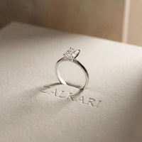 The Elara 1 CT Radiant Cut Lab Grown Diamond Ring White
