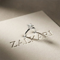 The Monroe 1 CT Asscher Cut Lab Grown Diamond Ring White