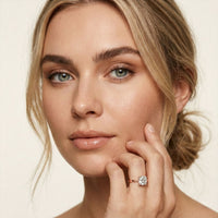 The Celeste 1 CT Cushion Cut Lab Grown Diamond Ring Rose Gold