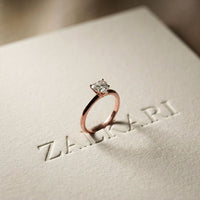 The Brielle 1 CT Heart Cut Lab Grown Diamond Valentine Ring Rose Gold