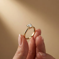 The Brielle 1 CT Heart Cut Lab Grown Diamond Valentine Ring Gold
