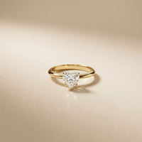 The Brielle 1 CT Heart Cut Lab Grown Diamond Valentine Ring Gold