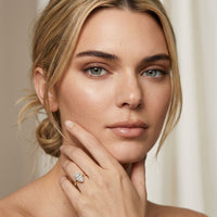 The Solenne 1 CT Marquise Cut Lab Grown Diamond Ring Gold