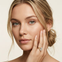 The Valencia Marquise Cut 2 Ct Lab Grown Diamond Split Shank Ring Gold